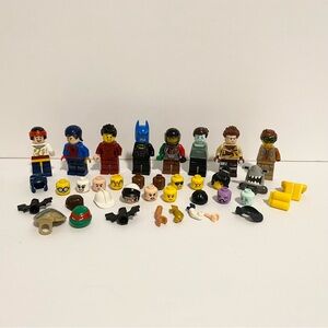 LEGO Mini Figure Lot Accessories Head Incomplete Loose Bundle Mystery Toy